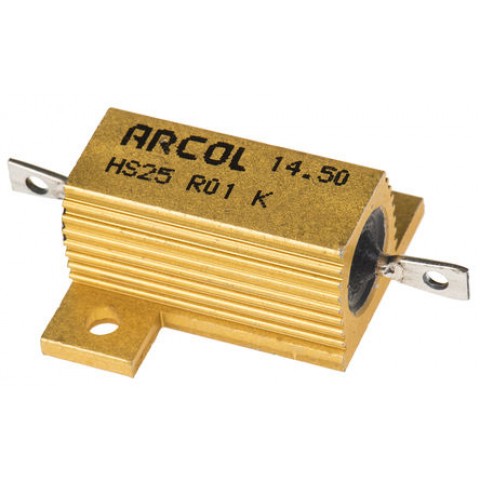 HS 25W R01 J HEATSINK RESISTOR 5% 